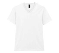 Gildan Mens Softstyle V Neck T-Shirt / 3XL White RW10437