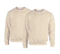 Gildan Men's sweatshirt, 2 x sand + 1 x Hl purchase notepad, L