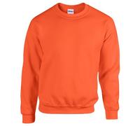 GILDAN Men's 50/50 Adult Crewneck Sweatshirt, Orange, XXL UK
