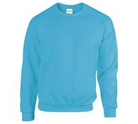 Gildan Heavy Blend Unisex Crewneck Sweatshirt BC463 50/50 – Sapphire Blue, S (UK)