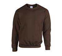 Gildan Men's Sweatshirt Adult 50/50.Crew Neck Sweat/18000, Dark Chocolate, L, dark chocolate, L