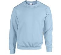 Gildan Men's sweatshirt adult 50/50. crew neck sweat/18000, light blue, L, light blue, L