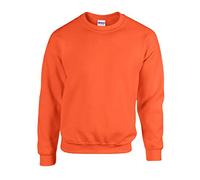 Gildan Men's Sweatshirt Adult 50/50. Crew Neck Sweat/18000, Orange, L, orange, L