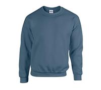 Gildan Men's Sweatshirt Adult 50/50. Crew Neck Sweat/18000, Plain - Blue - X-Large