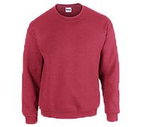 Gildan Men's Sweatshirt Adult 50/50. Crew Neck Sweat/18000, Plain - Red - Medium