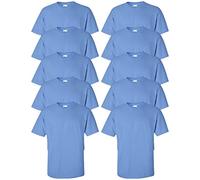 Gildan mens Ultra Cotton 6 oz. T-Shirt(G200)-CAROLINA BLUE-L-10PK