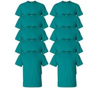Gildan mens Ultra Cotton 6 oz. T-Shirt(G200)-JADE DOME-M-10PK