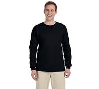 Gildan Men's Ultra Cotton Jersey Long Sleeve Tee Extended Sizes, Black, 4XL