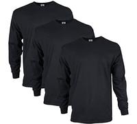 GILDAN Men's, Ultra Cotton Long Sleeve T-Shirt, Style G2400, Black, S