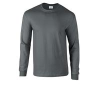 Gildan Men's Ultra Cotton Long Sleeve T-Shirt, Style G2400, Charcoal, XXL