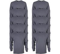 GILDAN Men's, Ultra Cotton Long Sleeve T-Shirt, Style G2400, Dark Heather, M