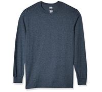 Gildan Men's Ultra Cotton Long Sleeve T-shirt, Style G2400 Shirt, Dark Heather, XXL