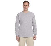 Gildan Men's Ultra Cotton Long Sleeve T-shirt, Style G2400 Shirt, Sport Grey, 5XL