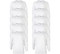 GILDAN Men's, Ultra Cotton Long Sleeve T-Shirt, Style G2400, White, S