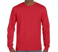 Gildan Men's Ultra Cotton Long-Sleeved T-Shirt in Red | Size: 2XL Gildan Red 2XL