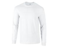 Gildan Men's Ultra Cotton Long-Sleeved T-Shirt in White | Size: 2XL Gildan White 2XL