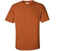 (S, Texas Orange) Gildan Mens Ultra Cotton Short Sleeve T-Shirt