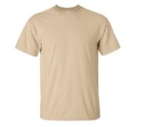 (L, Tan) Gildan Mens Ultra Cotton Short Sleeve T-Shirt