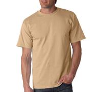 (L, Tan) Gildan Mens Ultra Cotton Short Sleeve T-Shirt