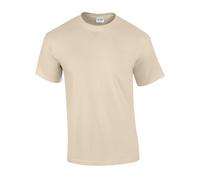 (M, Sand) Gildan Mens Ultra Cotton T-Shirt
