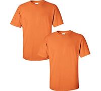 Gildan Men's Ultra Cotton T-Shirt, Style G2000, 2-Pack, Tangerine, XXL