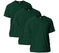 Gildan Men's Ultra Cotton T-Shirt, Style G2000, Multipack, Forest Green (3-Pack), L (Pack of 3)