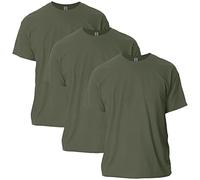 Gildan Men's Ultra Cotton T-Shirt, Style G2000, Multipack, Military Green (3-Pack), XXL (Pack of 3)