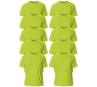 GILDAN Men's, Ultra Cotton T-Shirt, Style G2000, Safety Green, XL