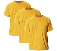 Gildan Mens Ultra Cotton T-Shirt Style G2000 T-Shirt, Gold (3 Pack), 3XL