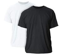 Gildan Mens Ultra Cotton T-Shirt Style G2000 T-Shirt, White/Black, 5XL