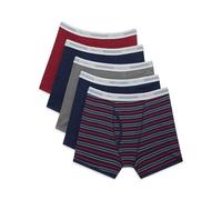 Gildan Men's Short Leg Boxer Briefs, Multipack, Mixed Blue (5-Pack), Medium (Pack of 5)