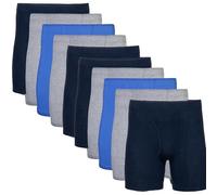 Gildan Men's Underwear Covered Waistband Boxer Briefs, Multipack, Mixed Royal (10-Pack), L (Pack of 10)