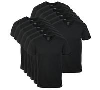 Gildan Men's V-Neck T-Shirts, Multipack, Style G1103, Black (12-Pack), L