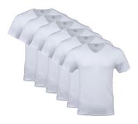 Gildan Men's V-Neck T-Shirts, Multipack, Style G1103, White (6-Pack), Large
