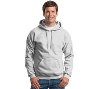 Gildan mensG18500Heavy Blend Fleece Hooded Sweatshirt G18500 Long Sleeve Shirt - Grey - Large