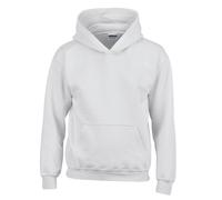 Gildan Plain Heavy Blend Hoodie in White | Size: 5-6 Years Gildan White 5-6 Years