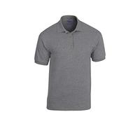 Gildan - Polo Jersey Short Sleeve Breathable Model DryBlend Men's - Summer/Exercise, Graphite Heather, M