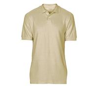 Gildan Softstyle men's short-sleeved double pique polo shirt., sand, XXL