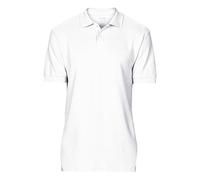 Gildan Softstyle men's short-sleeved double pique polo shirt., white, 3XL