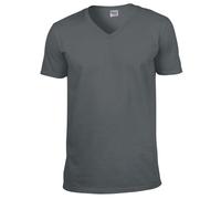 Gildan Softstyle Mens V Neck T Shirt Short Sleeve Plain Soft Cotton Tee
