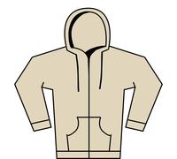Gildan Mens Softstyle Fleece Midweight Full Zip Hoodie (S) (Black)