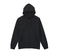 Gildan Men's Full-Zip Hoodie Softstyle Midweight Fleece Black XL