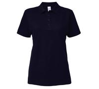 (L, Navy) Gildan Softstyle Womens/Ladies Short Sleeve Double Pique Polo Shirt