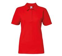 (S, Red) Gildan Softstyle Womens/Ladies Short Sleeve Double Pique Polo Shirt