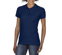 Gildan Softstyle Womens/Ladies Short Sleeve Double Pique Polo Shirt (S) (Navy)