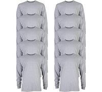 GILDAN T-Shirt Ultra Cotton Long Sleeve T-shirt, Style G2400 Men's (Pack of 10)