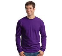 GILDAN Ultra Cotton - 100% Cotton Long-Sleeve T-Shirt. G2400 Purple