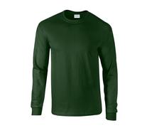 Gildan Ultra Cotton Adult Long Sleeve T-Shirt, Forest Green, L