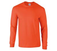 Gildan Ultra Cotton Adult Long Sleeve T-Shirt - Orange
