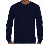 Gildan Ultra Cotton Adult Long Sleeve T-Shirt, Navy Blue, L